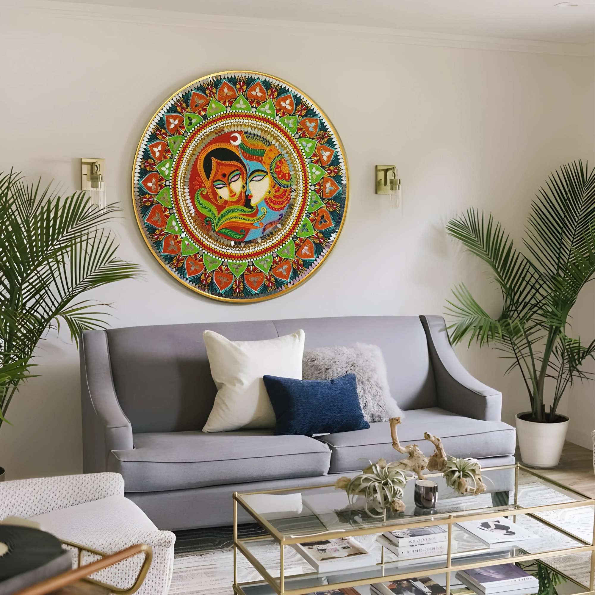 Round Wall Painting - Image 3